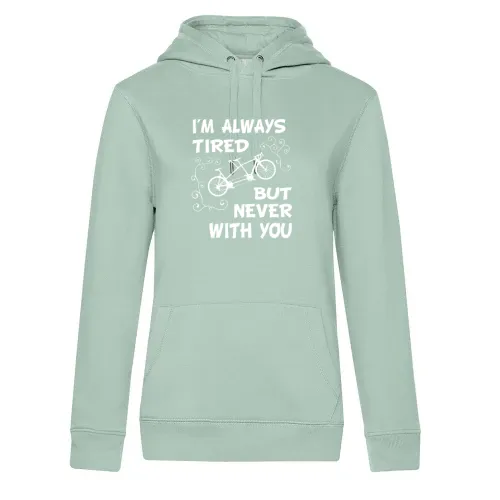 Tandem Fahrrad Liebe Radfahrer Paar Spruch Frauen Hoodie Tandem Fahrrad Liebe Radfahrer Paar Spruch Hoodie