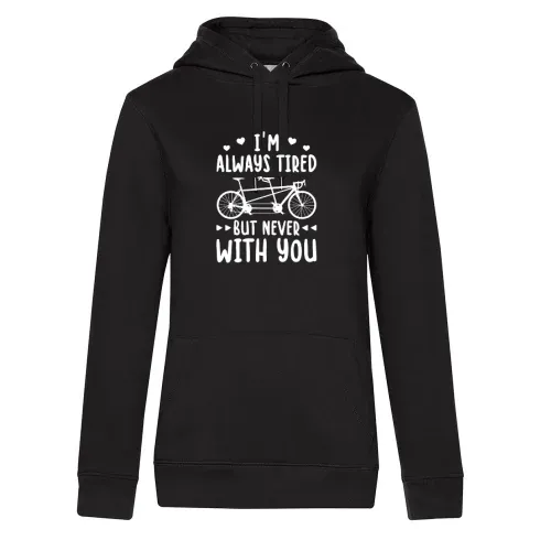 Tandem Fahrrad Liebe Radfahrer Paar Spruch Frauen Hoodie Tandem Fahrrad Liebe Radfahrer Paar Spruch Hoodie