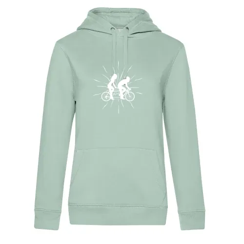 Tandem Fahrrad Regenbogen Tandemrad Paar Hoodie Frauen Queen Hooded