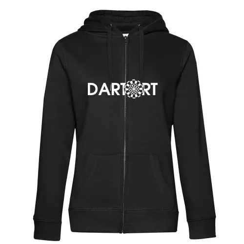 Tatort Dartsport Dartort Hoodie Frauen Queen Zipped