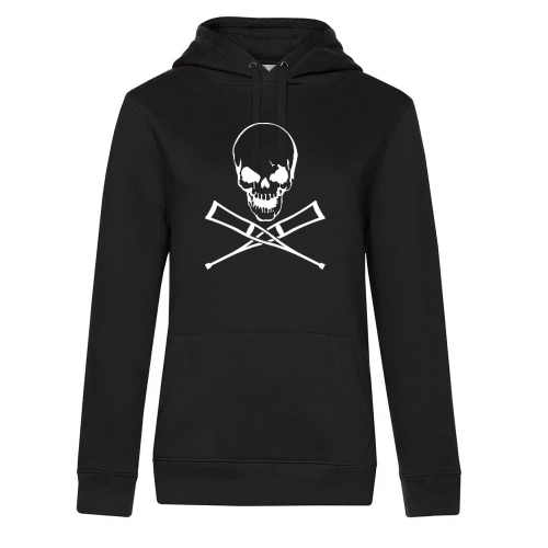 Totenschädel mit Krücken Frauen Hoodie