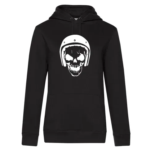 Totenschädel mit Rollerhelm Hoodie