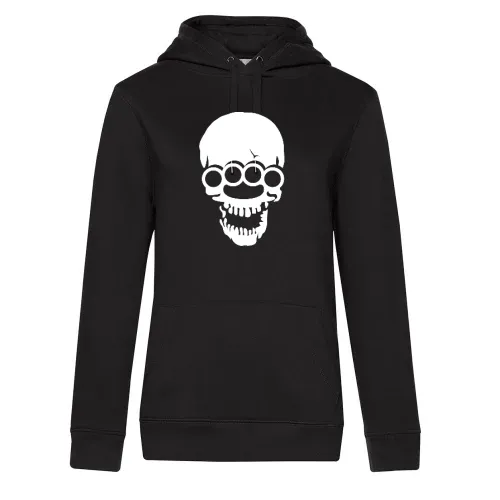 Totenschädel mit Schlagring Hoodie