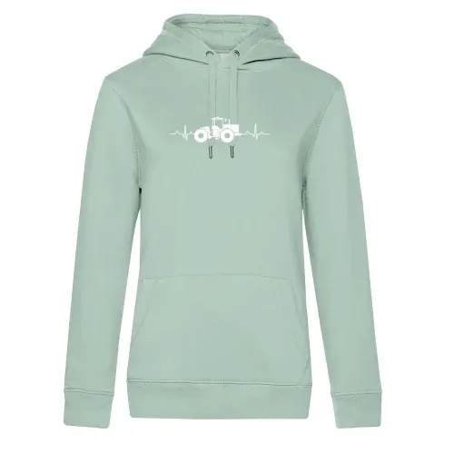 Traktor Trecker Herzschlag K700 Landmaschine Puls Frauen Hoodie