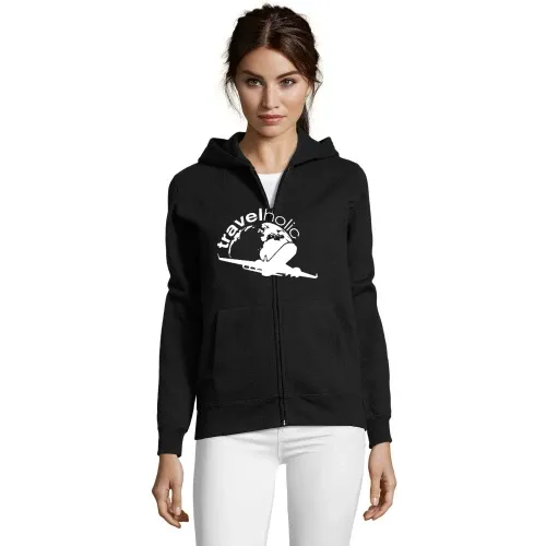 Travelholic Frauen Hoodie
