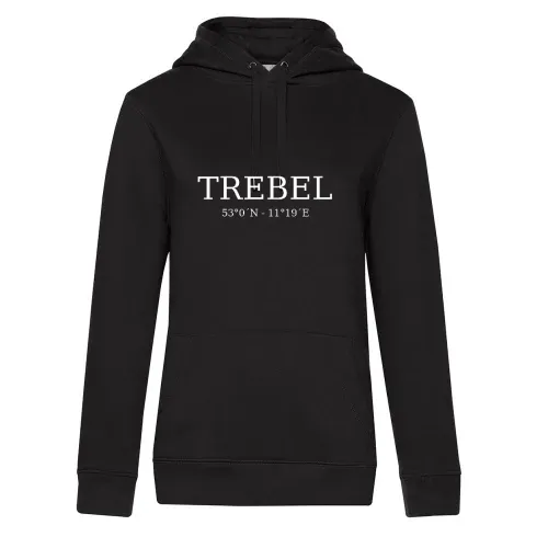Trebel Koordinaten Hoodie Frauen Queen Hooded