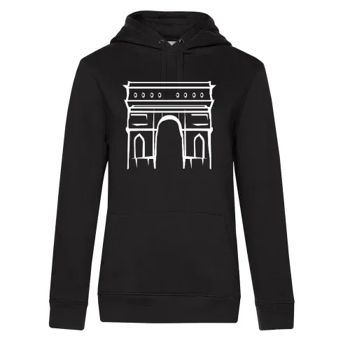 Triumphbogen Arc de Triomphe Hoodie Frauen Queen Hooded