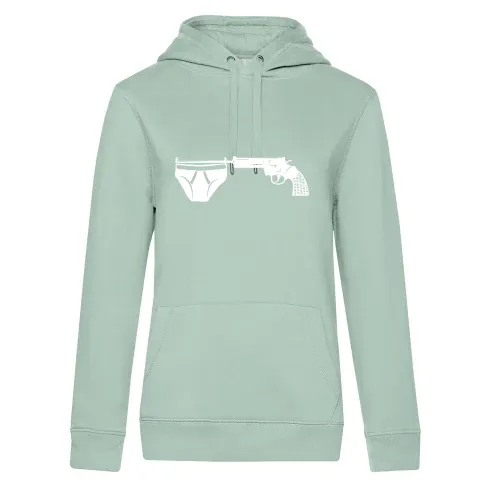 Unterhose an Revolver Frauen Hoodie