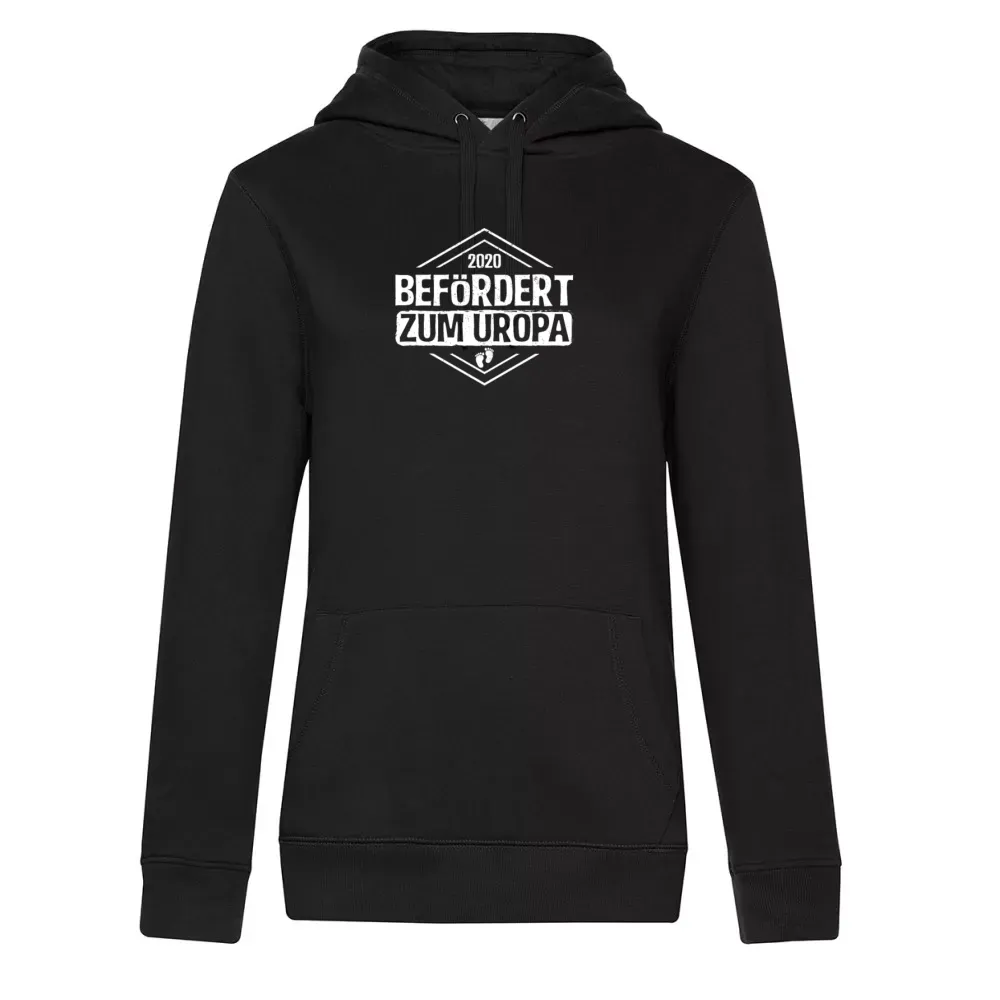  Frauen Hoodie mit Aufdruck 'Uropa Großvater Befördert Babyglück Vatertag Baby'