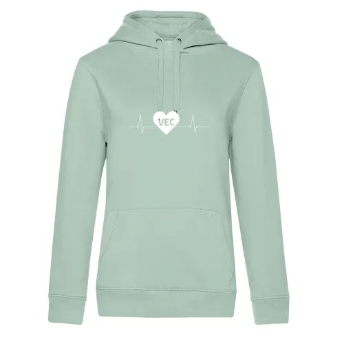Vechta VEC Nummernschild Herzschlag Hoodie Frauen Queen Hooded