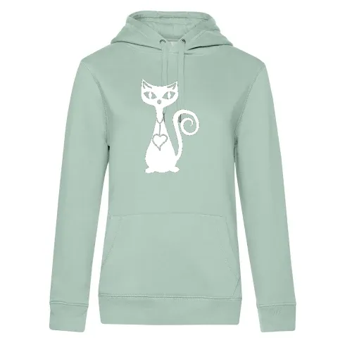 verliebter Kater Hoodie Frauen Queen Hooded