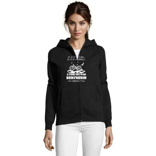 Von Ebike Rentnerin überholt Fahrrad Rente Spruch Frauen Hoodie
