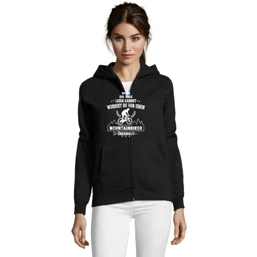 Von Mountainbiker Überholt - E-Biker MTB Radfahrer Frauen Hoodie