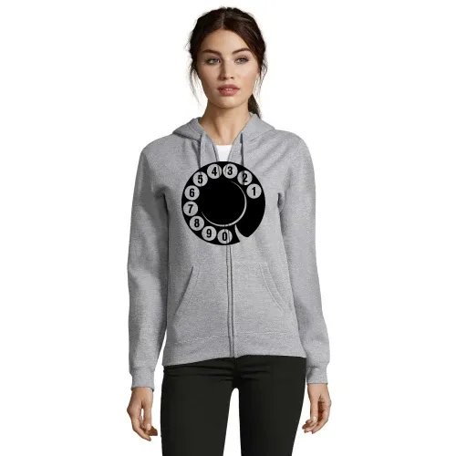 Wählscheibe von alten Telefon Frauen Hoodie