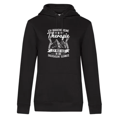 Wandern Sächsische Schweiz Berge Wanderer Therapie Frauen Hoodie