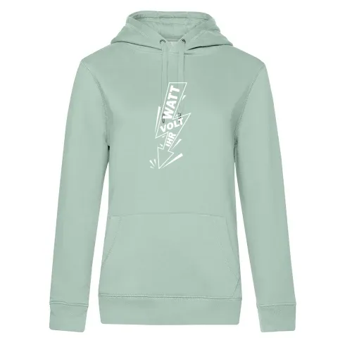 Watt Volt Ihr Blitz - Elektriker Geschenkidee Hoodie Frauen Queen Hooded