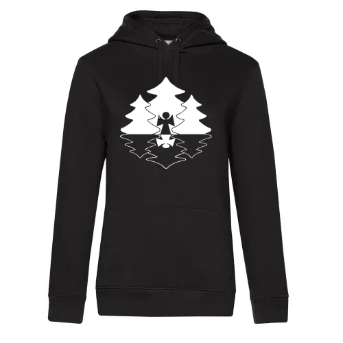 Weihnachtsengel im Wald Hoodie Frauen Queen Hooded