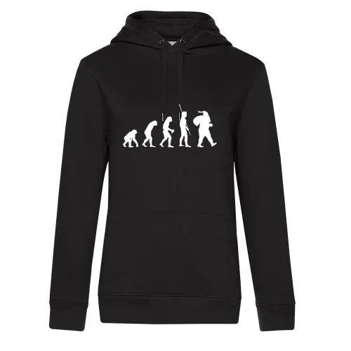 Weihnachtsmann Evolution Frauen Hoodie