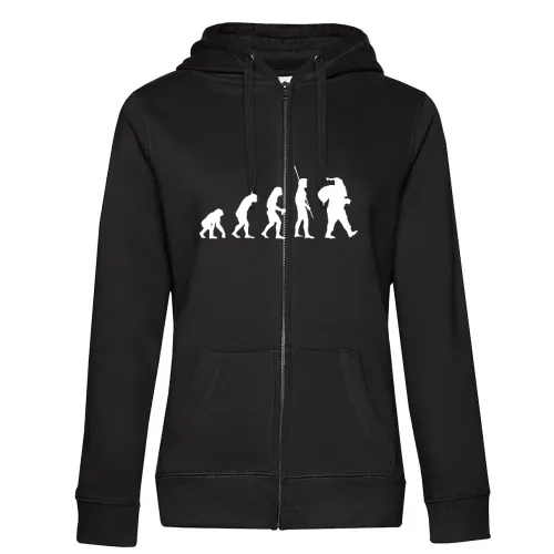 Weihnachtsmann Evolution Frauen Hoodie