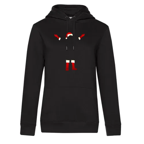 Weihnachtsmann im dunkeln Hoodie Frauen Queen Hooded
