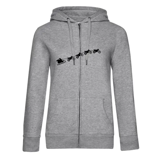 Weihnachtsschlitten aus fliegenden Enduros Frauen Hoodie