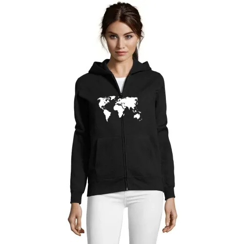 Weltkarte Frauen Hoodie