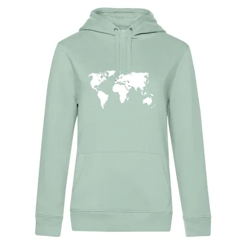 Weltkarte Frauen Hoodie