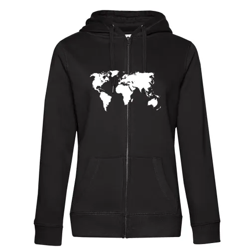 Weltkarte Frauen Hoodie
