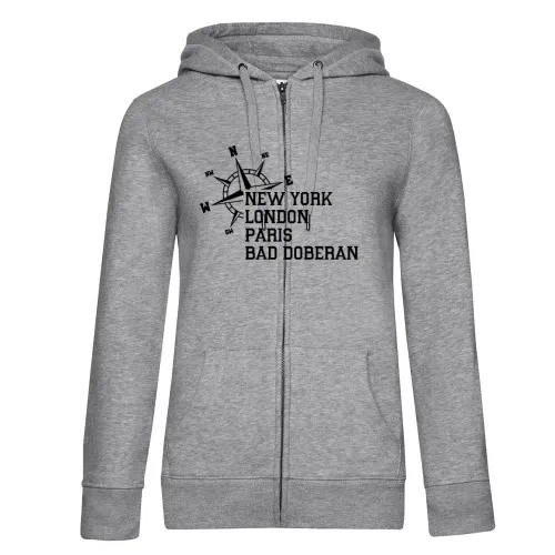Weltstadt Bad Doberan Hoodie Frauen Queen Zipped