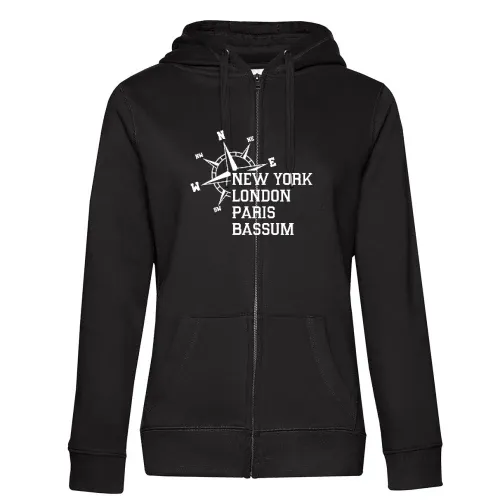 Weltstadt Bassum Hoodie Frauen Queen Zipped