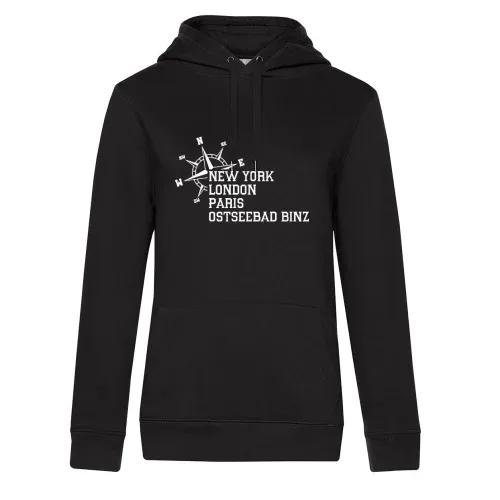 Weltstadt Ostseebad Binz Hoodie Frauen Queen Hooded
