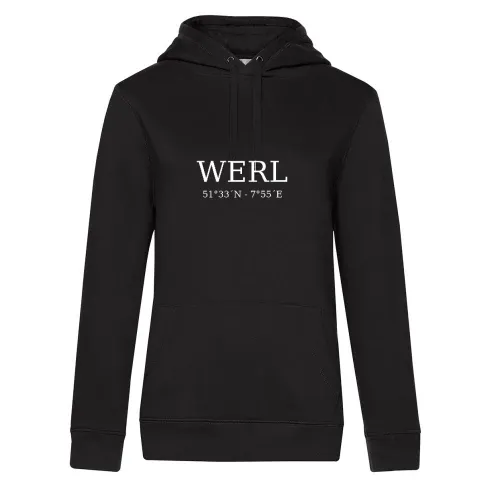 Werl Koordinaten Hoodie Frauen Queen Hooded