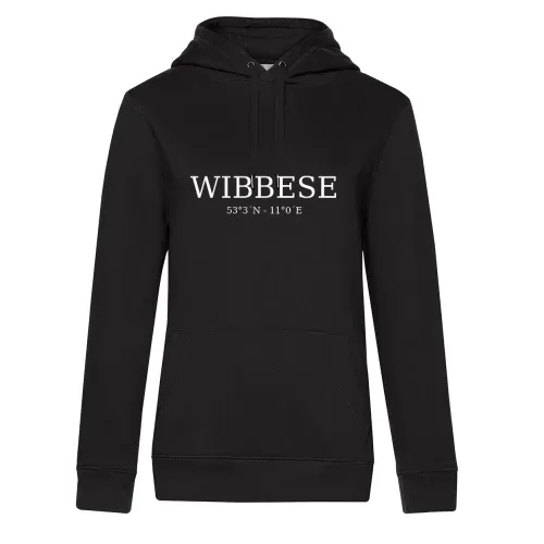 Wibbese Koordinaten Frauen Hoodie Wibbese Koordinaten Hoodie