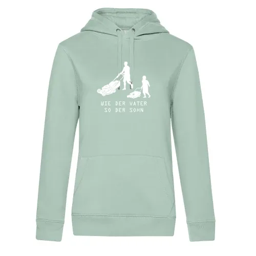 Wie der Vater So Der Sohn Rasen Mähen Gartenarbeit Hoodie