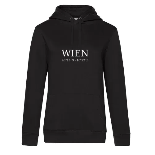Wien Koordinaten Frauen Hoodie
