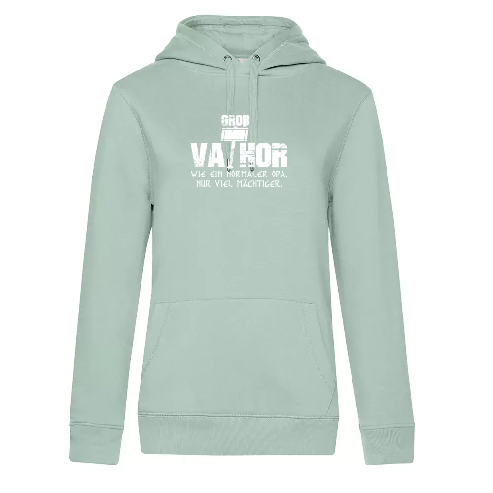  Frauen Hoodie mit Aufdruck 'Wikinger Opa Großvater Groß-Vathor Opi Vatertag'