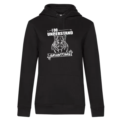 Wildschwein Grunzen Jäger Keiler Schwarzwild Jagen Hoodie Frauen Queen Hooded