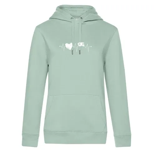 Wohnmobil mit Herz Camping Herzschlag Camper Womo Frauen Hoodie