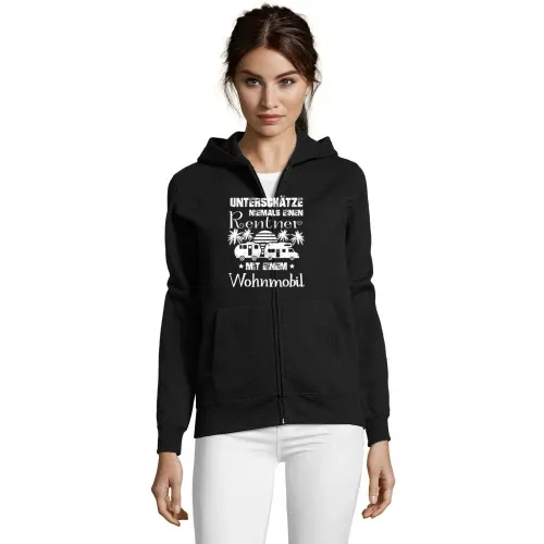 Wohnmobil Opa Rentner Camper Wohnwagen Womo Wowa Hoodie Frauen Seven