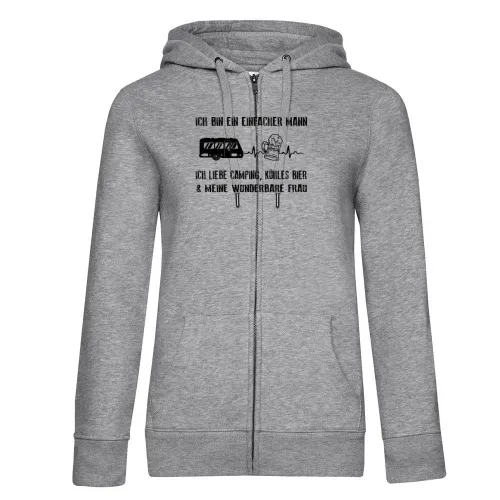 Wohnwagen Puls - Camper Liebt Camping Bier und Frau Frauen Hoodie