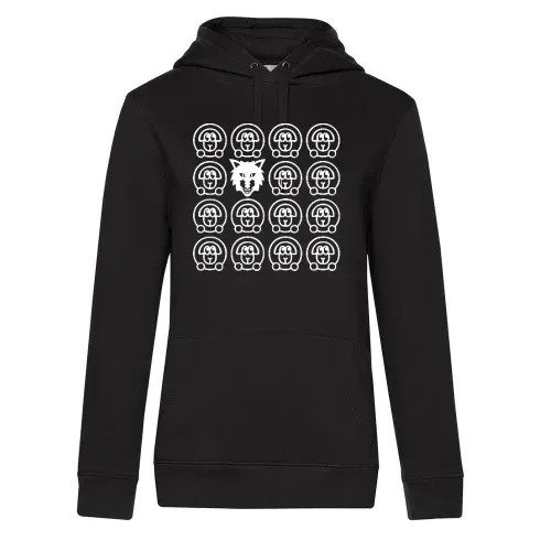 Wolf und Schafe Hoodie Frauen Queen Hooded