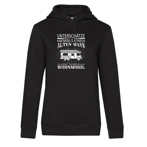 Womo Camping, Alter Mann Wohnmobil Camping Rente Frauen Hoodie Womo Camping, Alter Mann Wohnmobil Camping Rente Hoodie