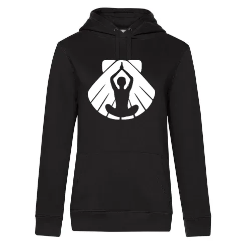 Yogamuschel Hoodie Frauen Queen Hooded