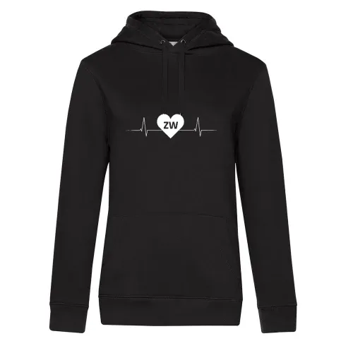 Zweibrücken ZW Nummernschild Herzschlag Frauen Hoodie Zweibrücken ZW Nummernschild Herzschlag Hoodie