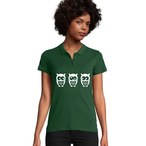 3 Eulen Frauen Polo