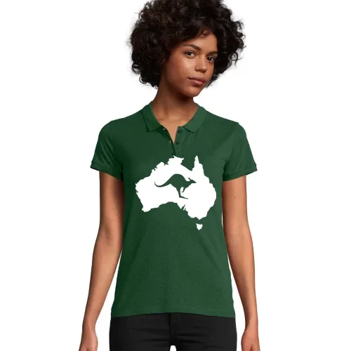 Australien mit Känguru Frauen Polo