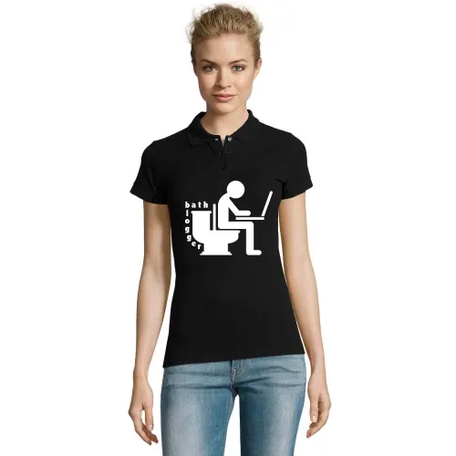 Bad Blogger auf Toilette Frauen Polo
