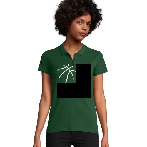 Basketball Striche Polo Frauen Planet Bio