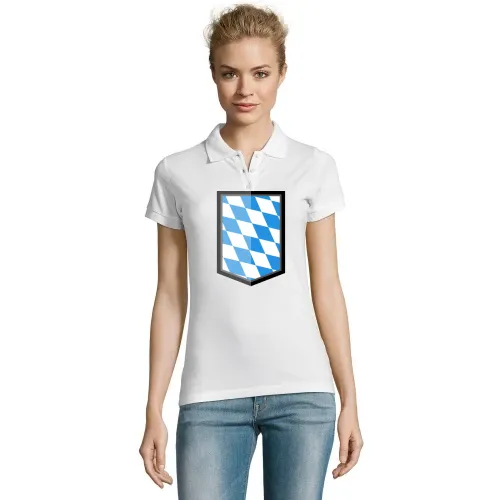 Bayern Wappen Karomuster E-Style Polo