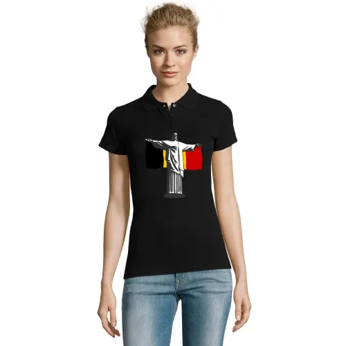Belgien Jesus in Rio Shirt Polo Frauen Perfect